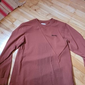 brown / burnt orange long sleeves shirt